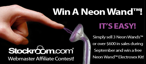 Stockroom Webmaster Contest! Win A Neon Wand!